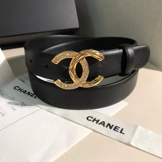 2025 Double-sided original calfskin belt width 3.0CM